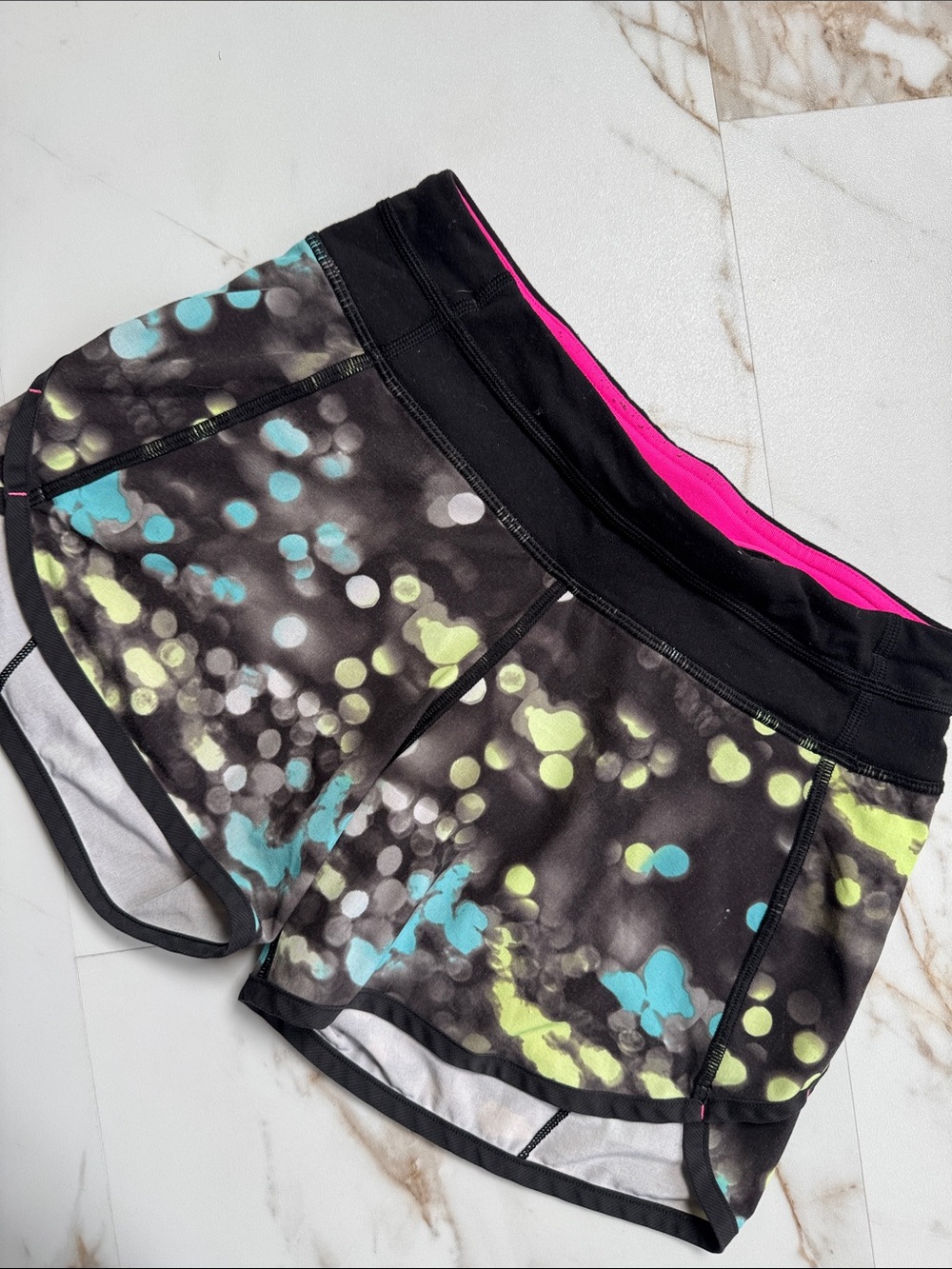 ivivva by Lululemon Girls Size 10 Shorts Lined Colorful Cheer Back to School